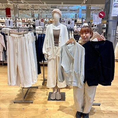 【イオンタウン真岡】ざっくりと編み立てたふんわり優しい着心地。　