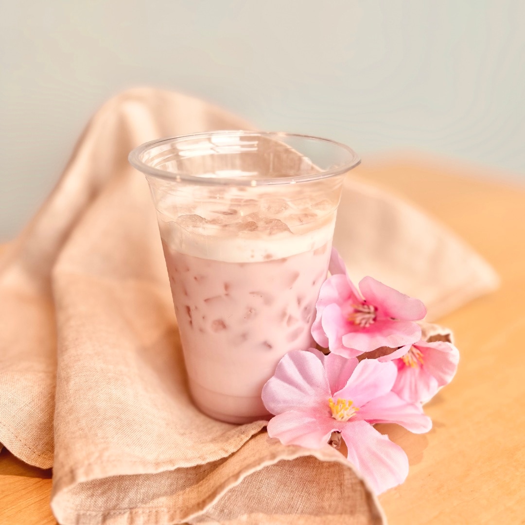桜ラテ