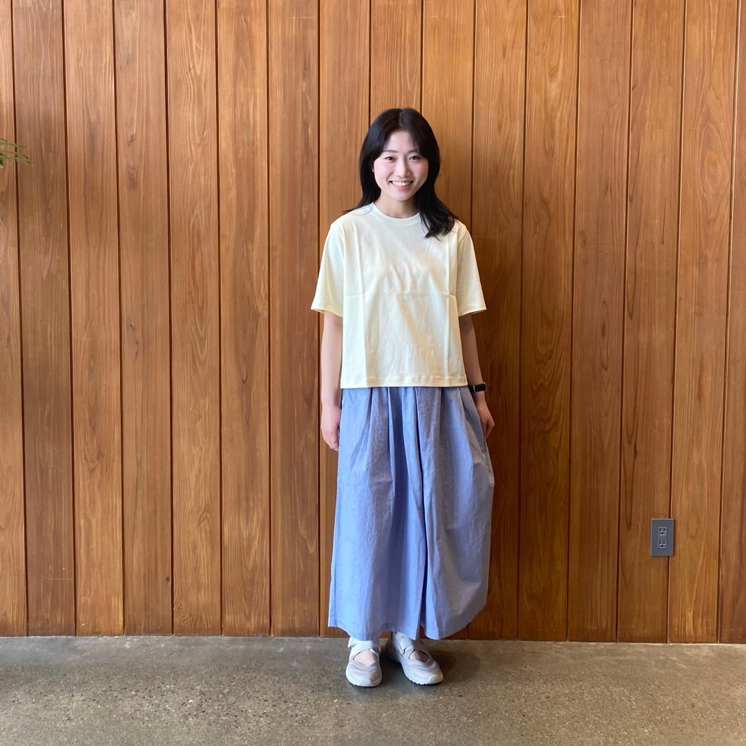 涼感UVカットクルーネックワイド半袖Tシャツ