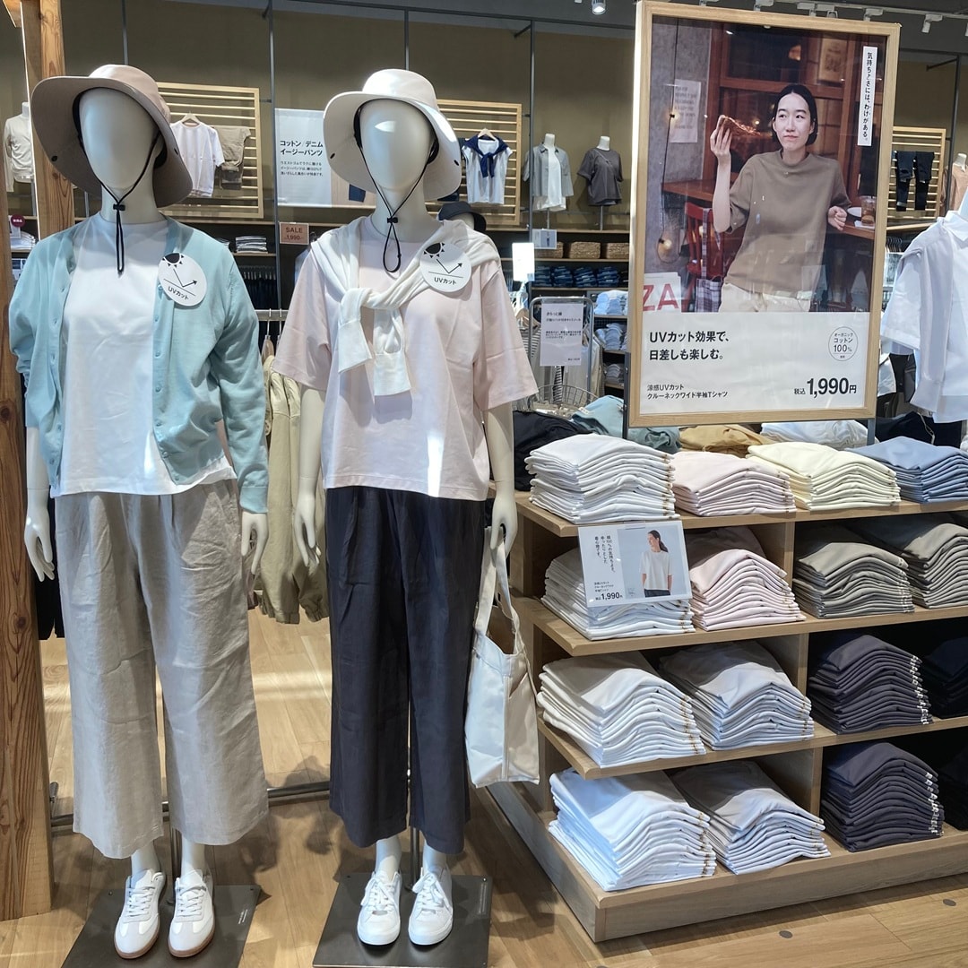 涼感ＵＶカットクルーネックワイド半袖Ｔシャツの売り場