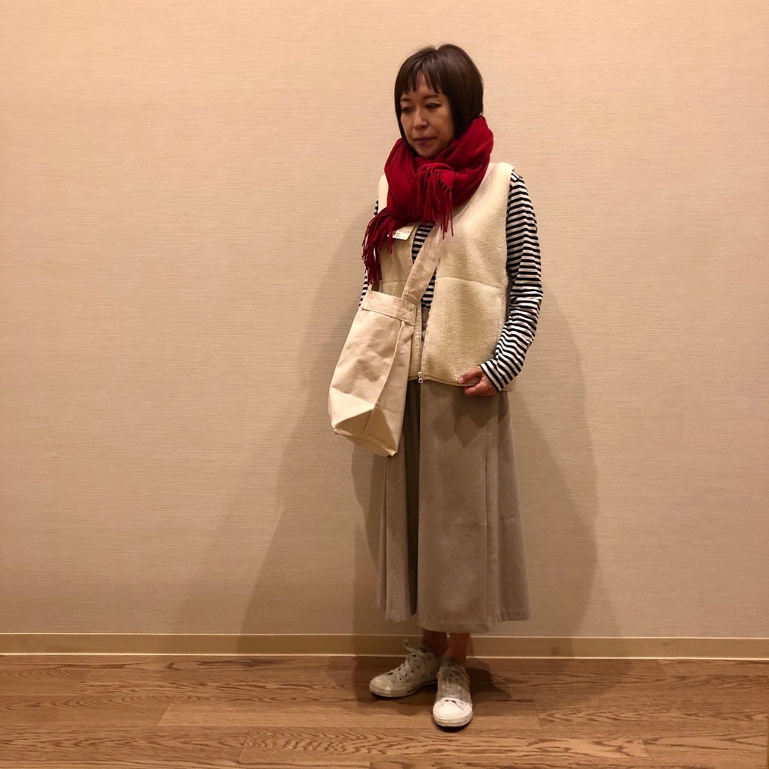 正面ストール巻写真