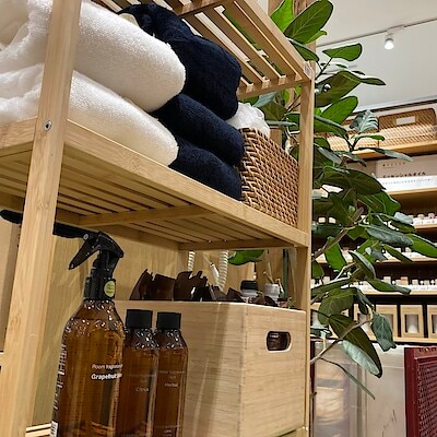 【ゆめタウン徳山】　竹材を使った涼しいインテリア