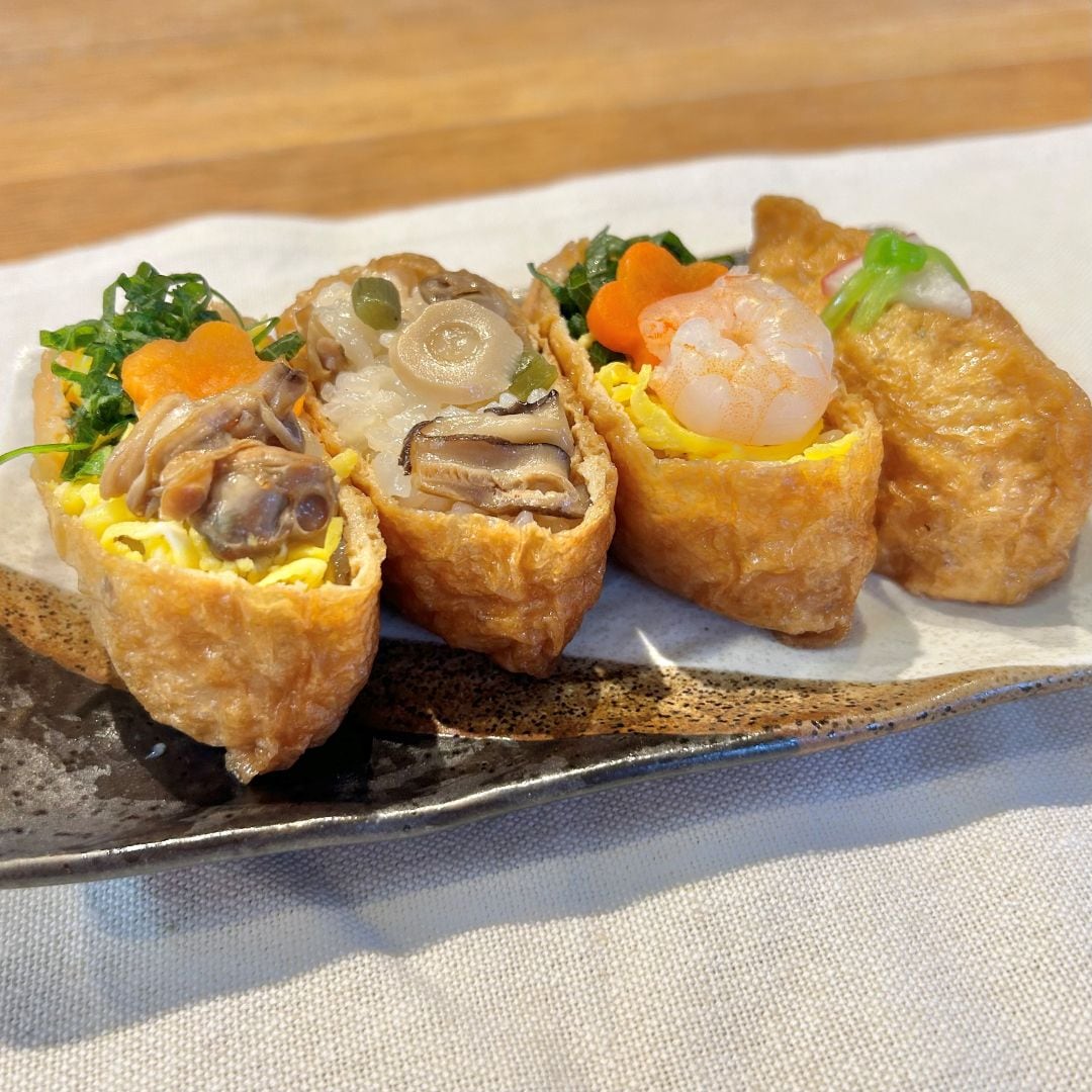 【ゆめタウン徳山】アレンジレシピ〜あさりと山菜の甘酢ごはんの素で作るいなり寿司〜