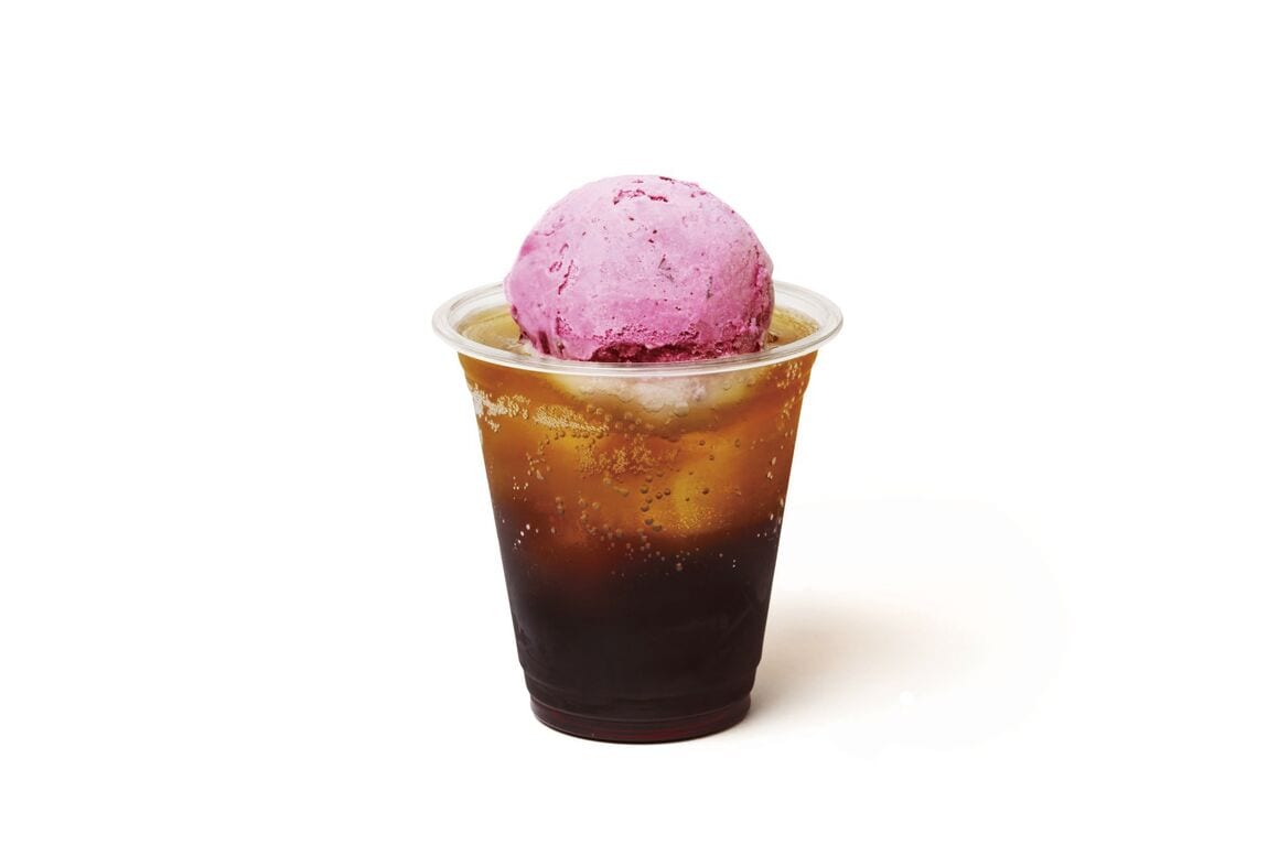 カシスコーヒーソーダフロート