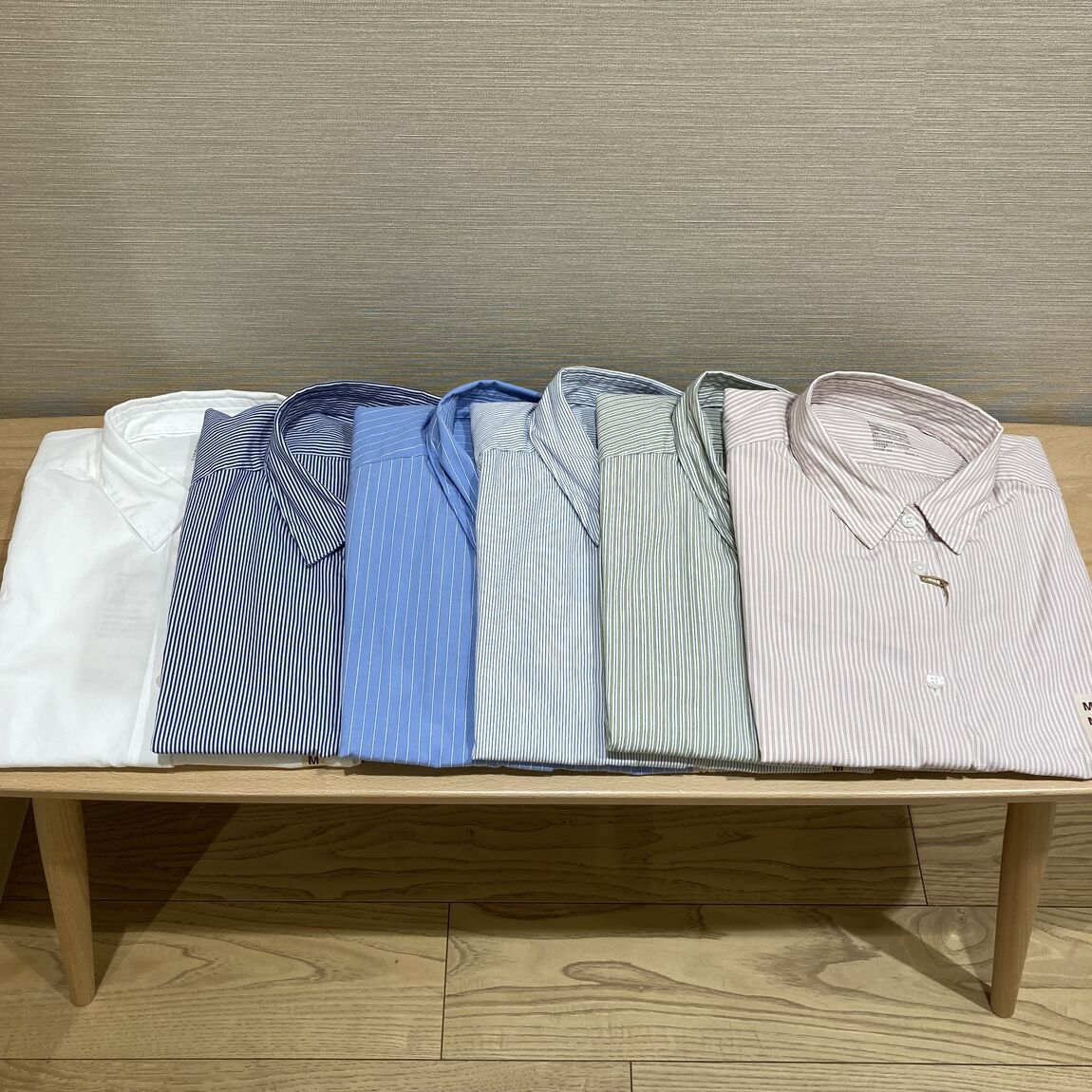 洗いざらしブロードレギュラーカラー長袖シャツの紹介