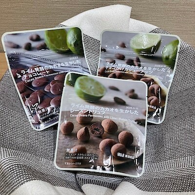 【コープ二条駅】ライム発酵のカカオから、３種類のチョコが発売されました