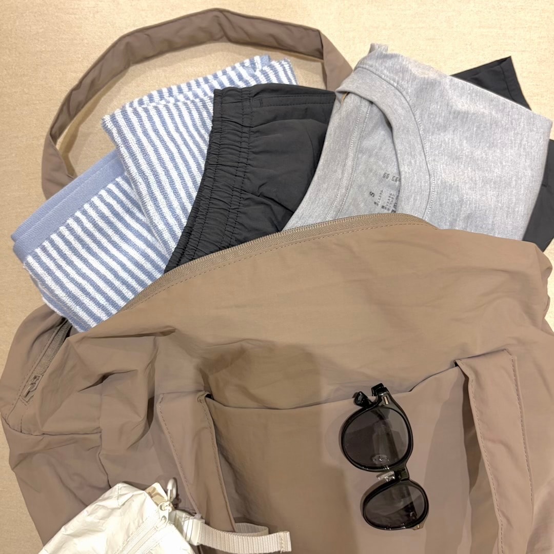 【リーフウォーク稲沢】旅行や帰省に便利|再生ナイロンたためるボストンバッグ