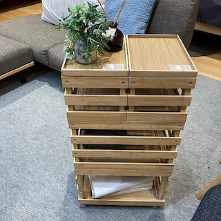 【フィール藤岡】新商品　重ねて使える竹材すのこボックス