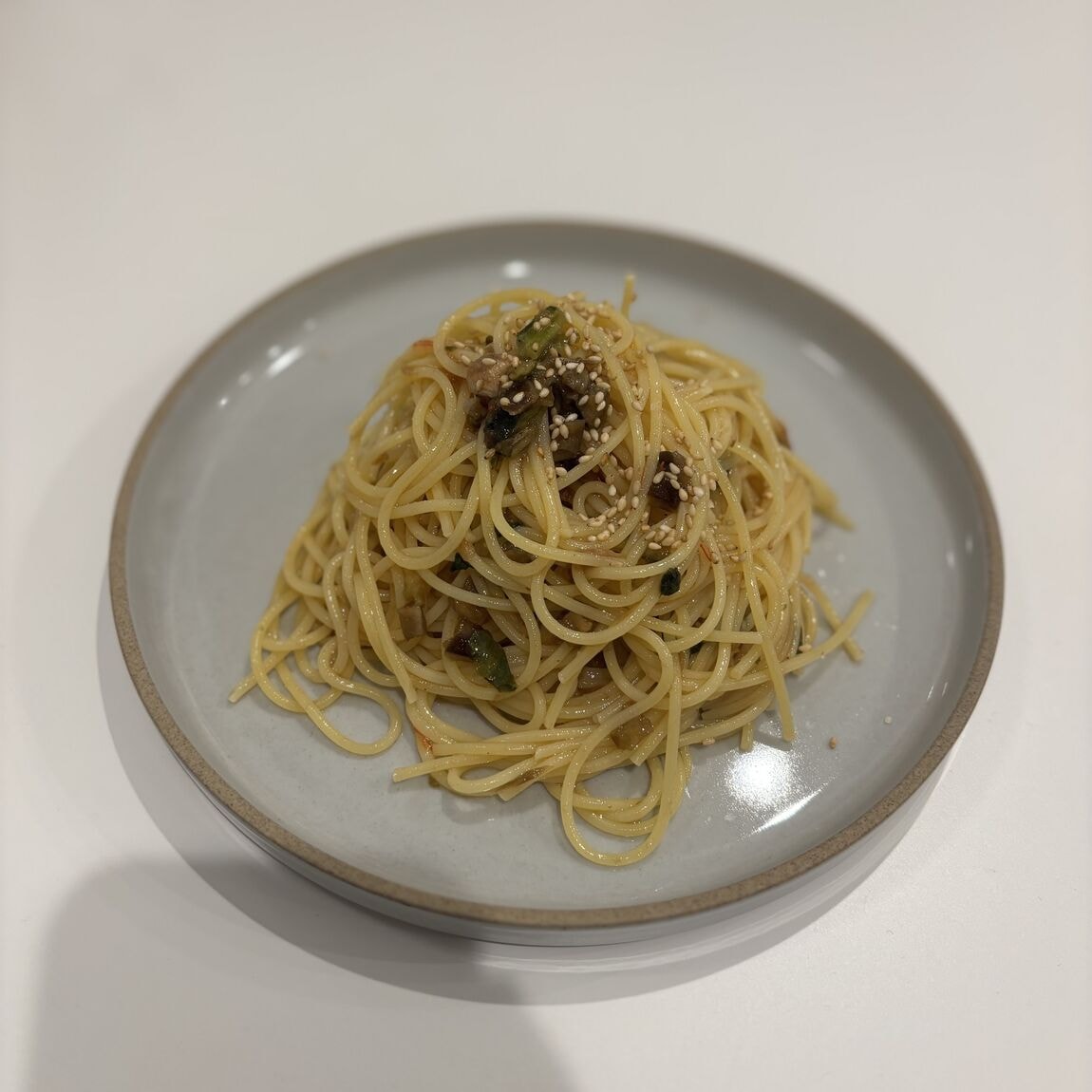 冷やし茶漬けで「冷製パスタ」