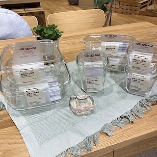 【ヨシヅヤ笠松】涼しげなガラス容器