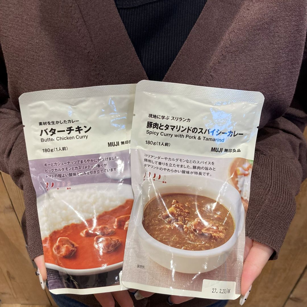 豚肉とタマリンドのスパイシーカレーとバターチキン