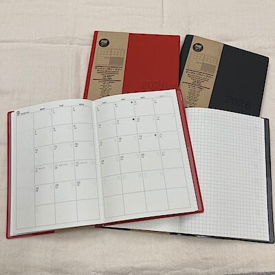 【ヒタチエ】月曜始まりマンスリー／ウィークリースケジュール帳のご紹介