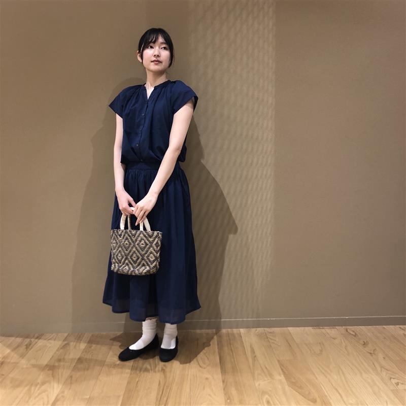 強撚ボイルネイビー