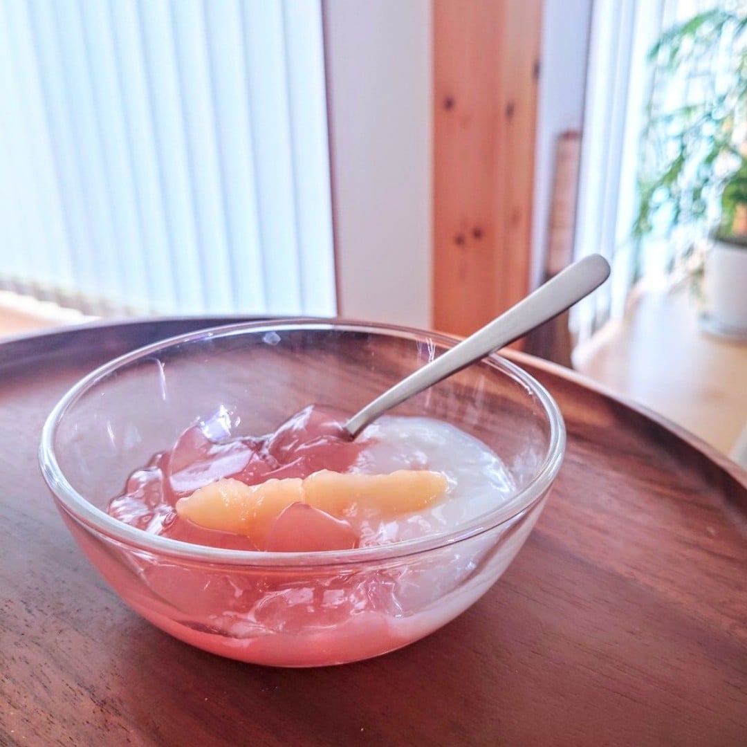 ２層のゼリー