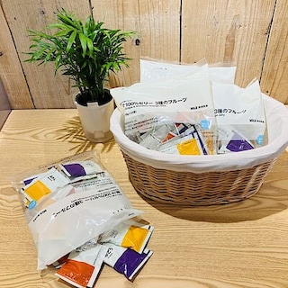 【無印良品500マルシェ池田】 これからの季節に大活躍！「果汁１００％ゼリー3種のフルーツ」