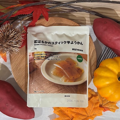 【無印良品500 マルシェ池田】秋の味覚｜紅はるかのスティック芋ようかん