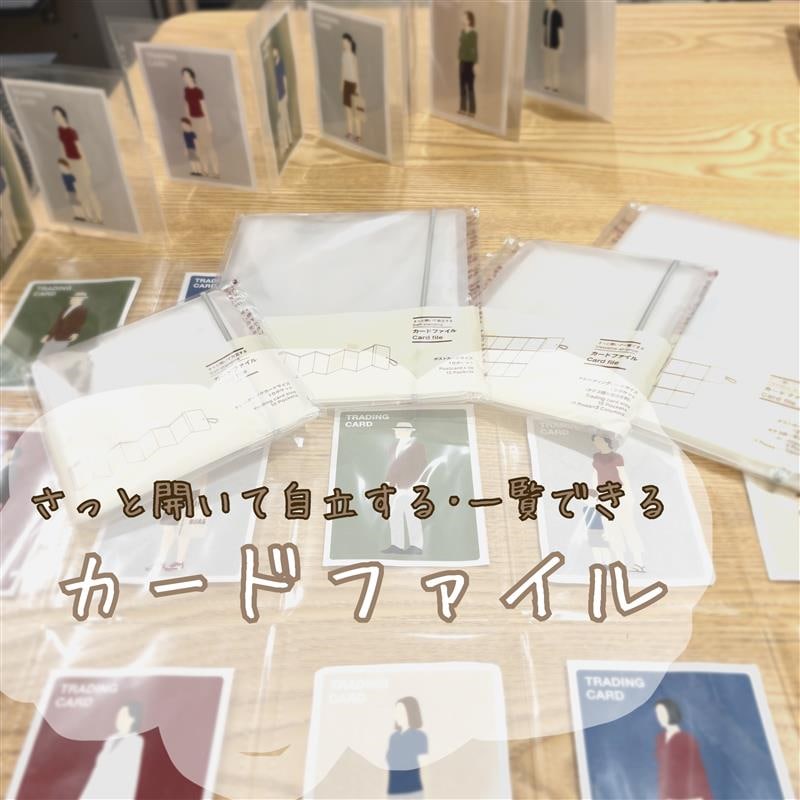 さっと開いて自立する・一覧できるカードファイル