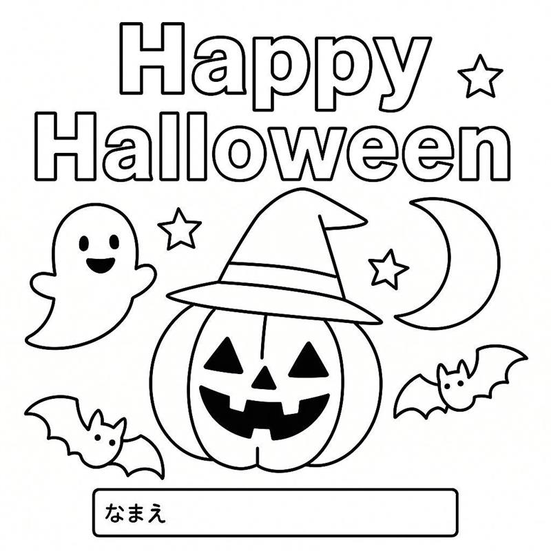 ハロウィンぬりえTOP