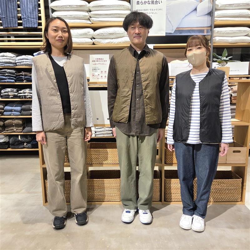 軽量ダウンポケットノーカラーベストのご紹介