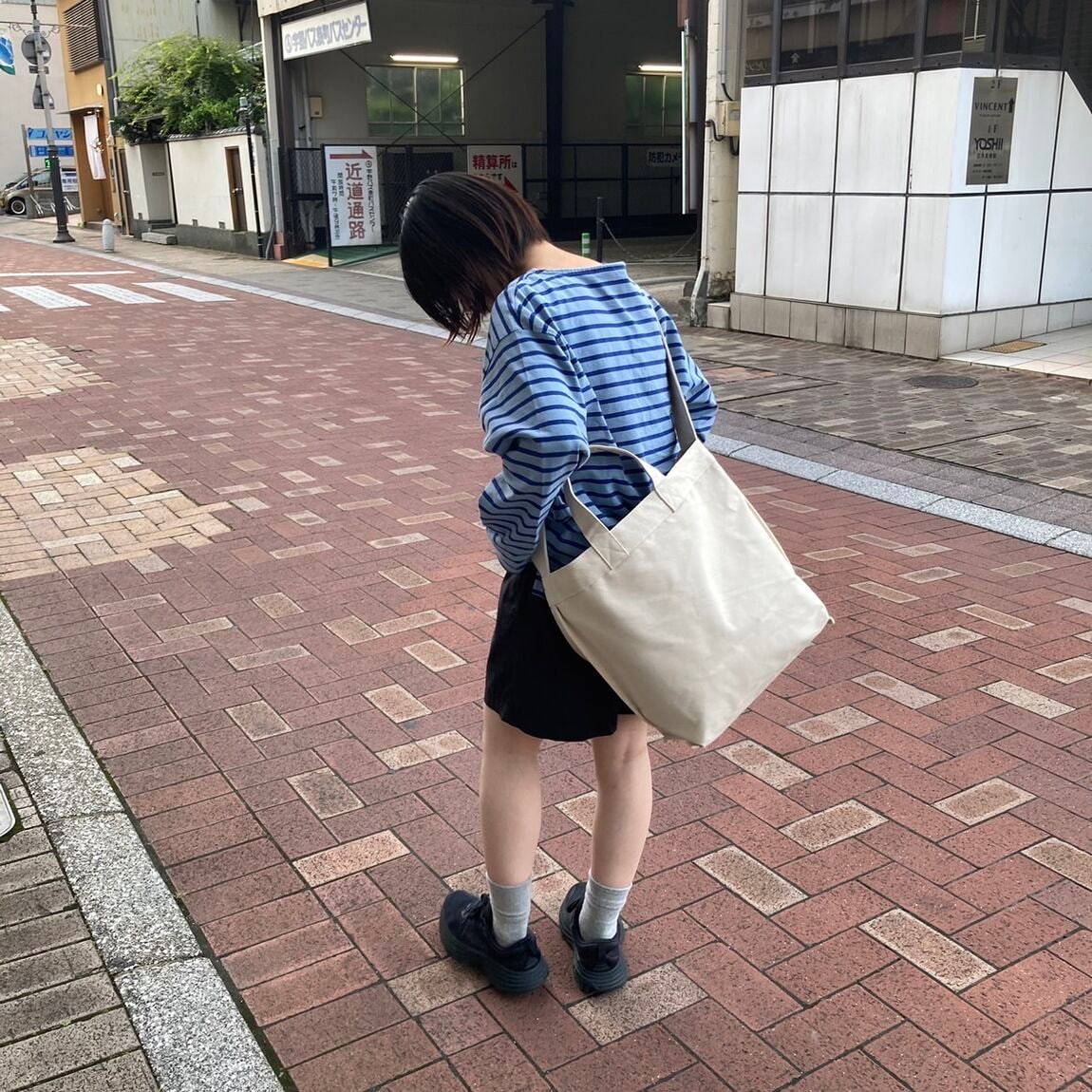 【岡山表町商店街】新発売！たっぷり大容量「帆布　２ＷＡＹトートバッグ」