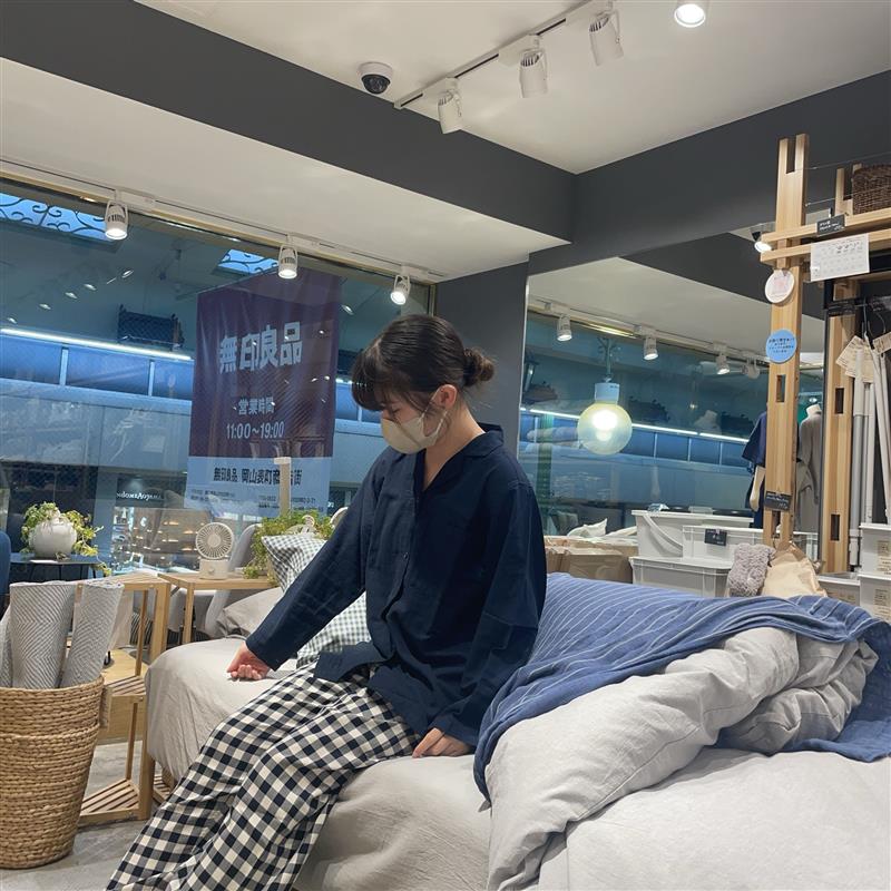 【岡山表町商店街】 着心地抜群！「脇に縫い目のない　二重ガーゼパジャマ」 