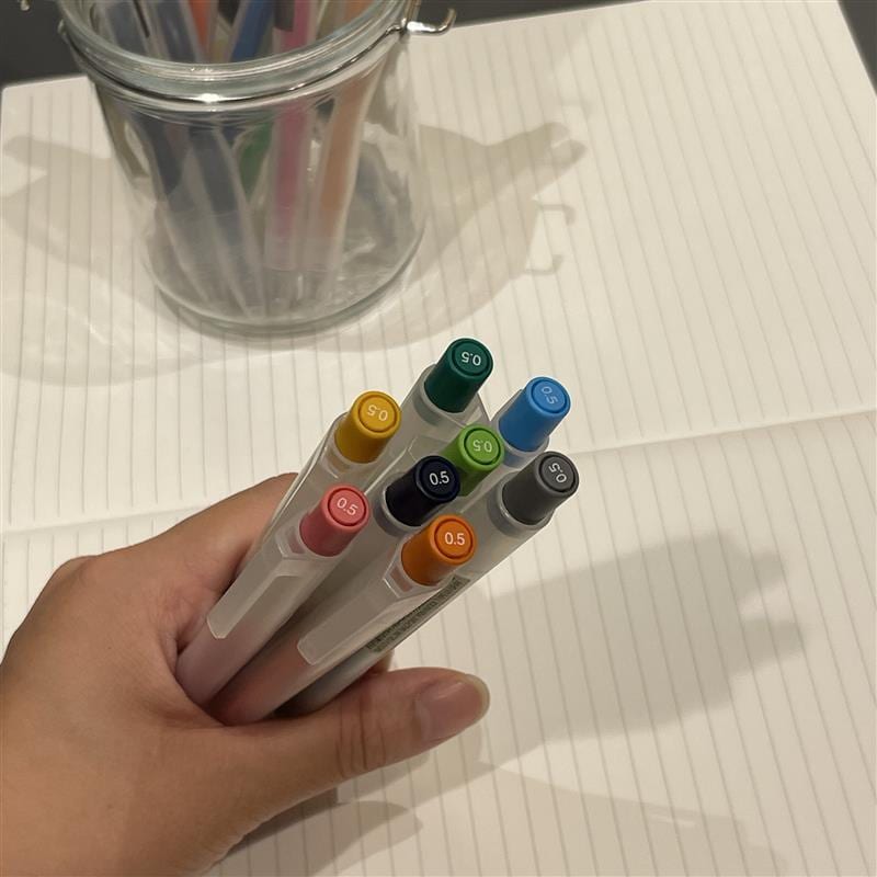 【岡山表町商店街】「さらさら描ける　ゲルインキボールペンノック式」