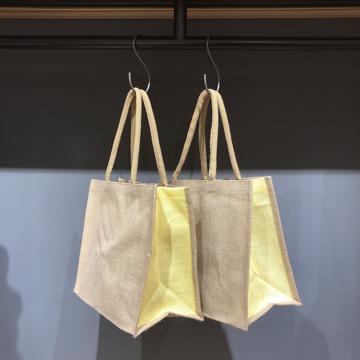 【岡山表町商店街】 入荷しました！「ジュート マイバッグ(A4)色付き」