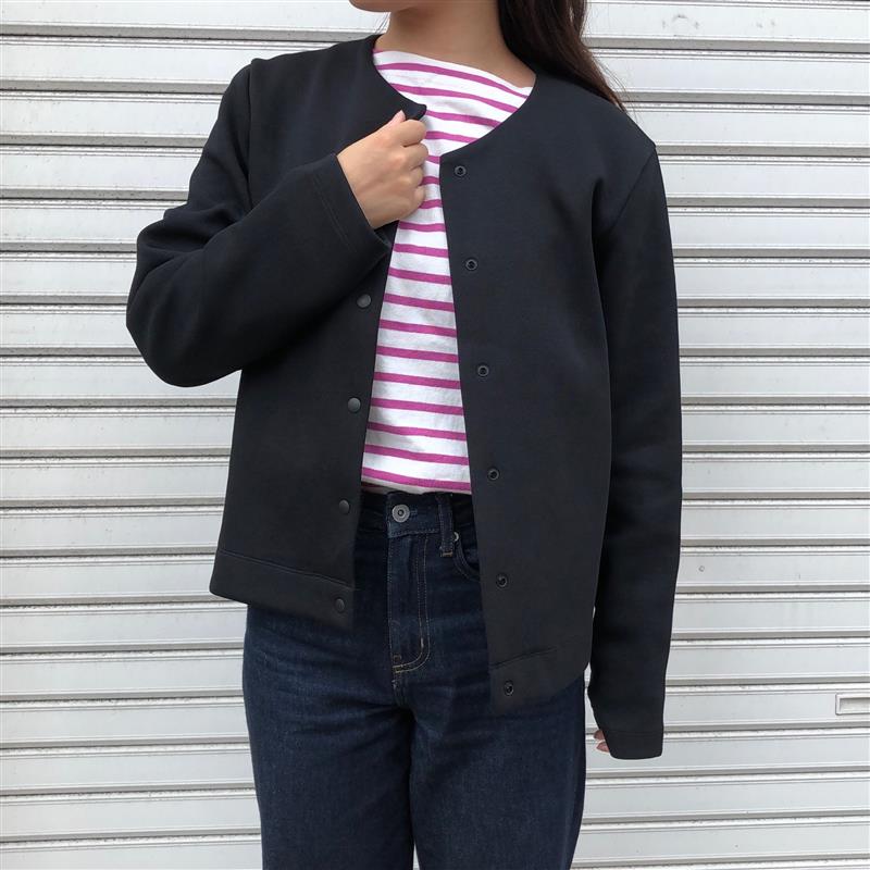 【岡山表町商店街】秋冬服の着回しアイテム！「二重編み　スウェットカーディガン」