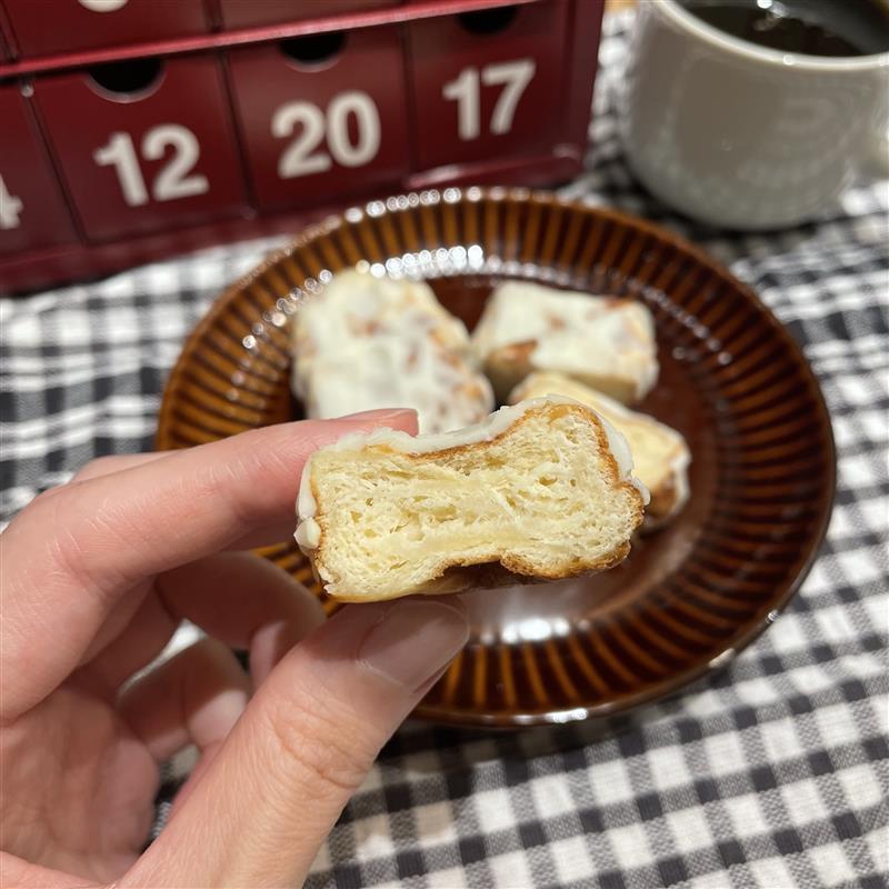 ホワイトチョコがけワッフル