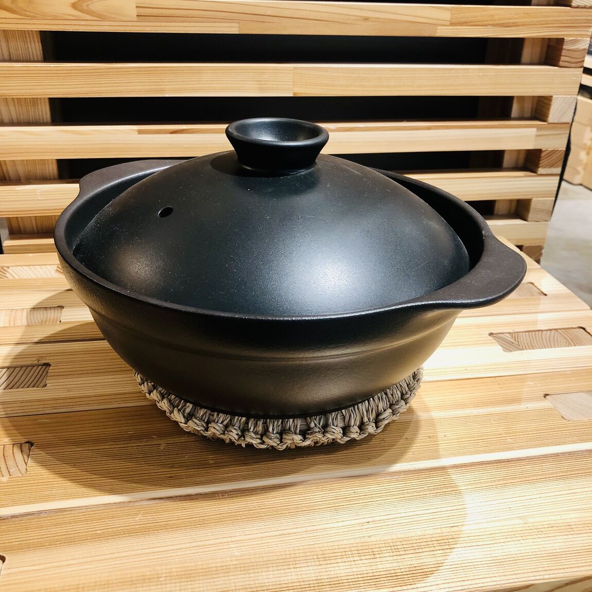 【岡山表町商店街】無印良品の土鍋です！におい移りがしにくい　軽量土鍋