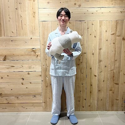 婦人 脇に縫い目のない 二重ガーゼ長袖パジャマ | 無印良品