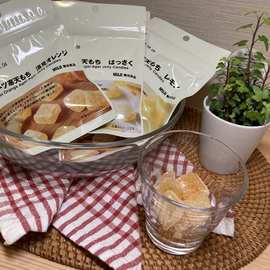 フルーツ寒天もち3種