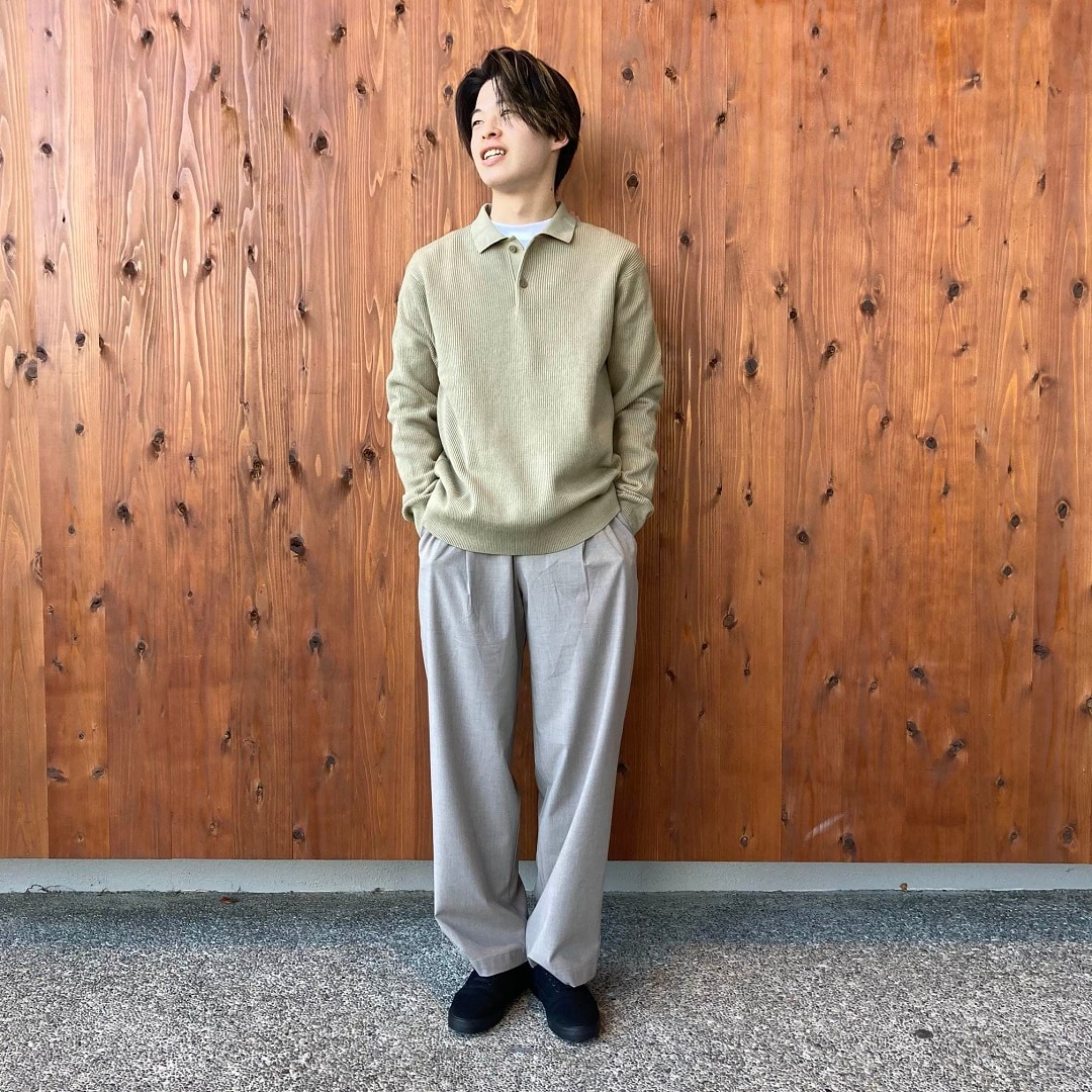 起毛クルーネック長袖Ｔシャツ