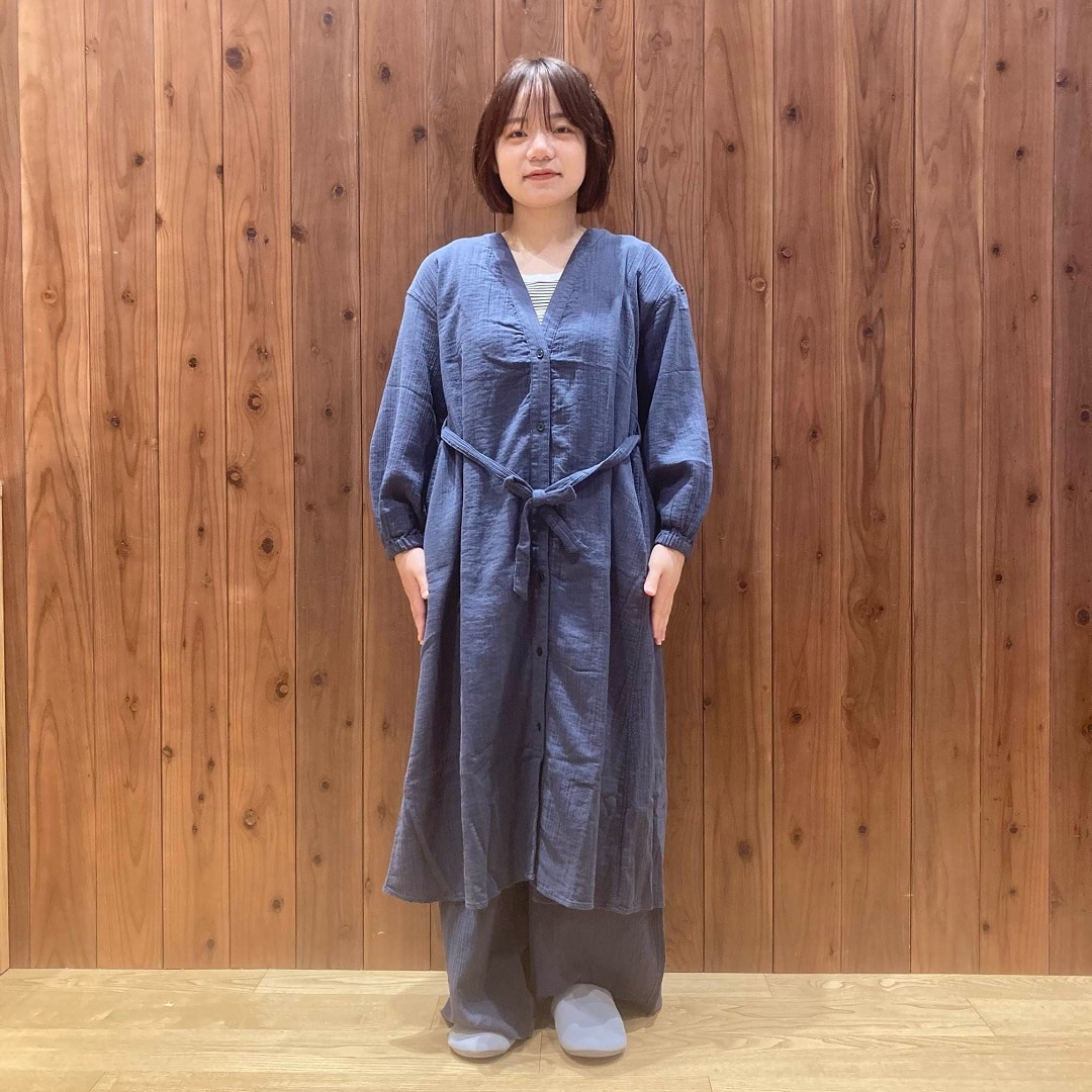 楊柳ガーゼロングカーディガン
