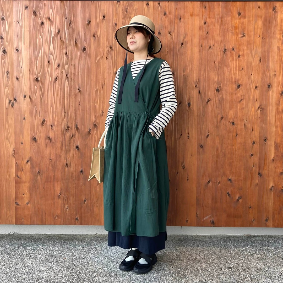 強撚シアーカシュクールワンピース