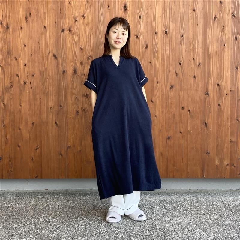 着るタオル両面パイル半袖ワンピース