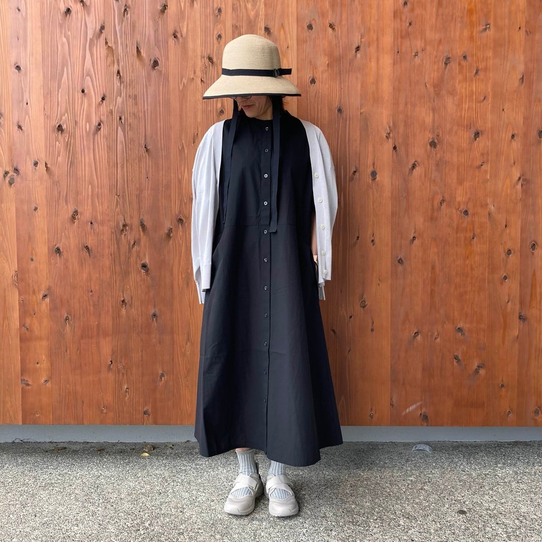 涼感半袖シャツワンピース