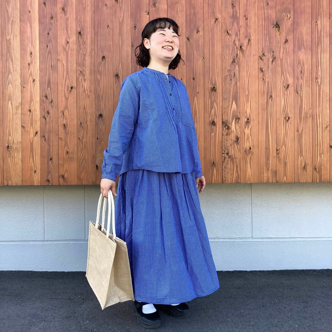 綿ボイルギャザースカート