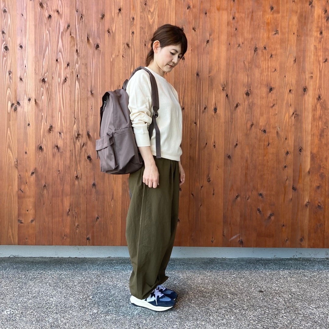 ワッフル編みクルーネック長袖Ｔシャツ