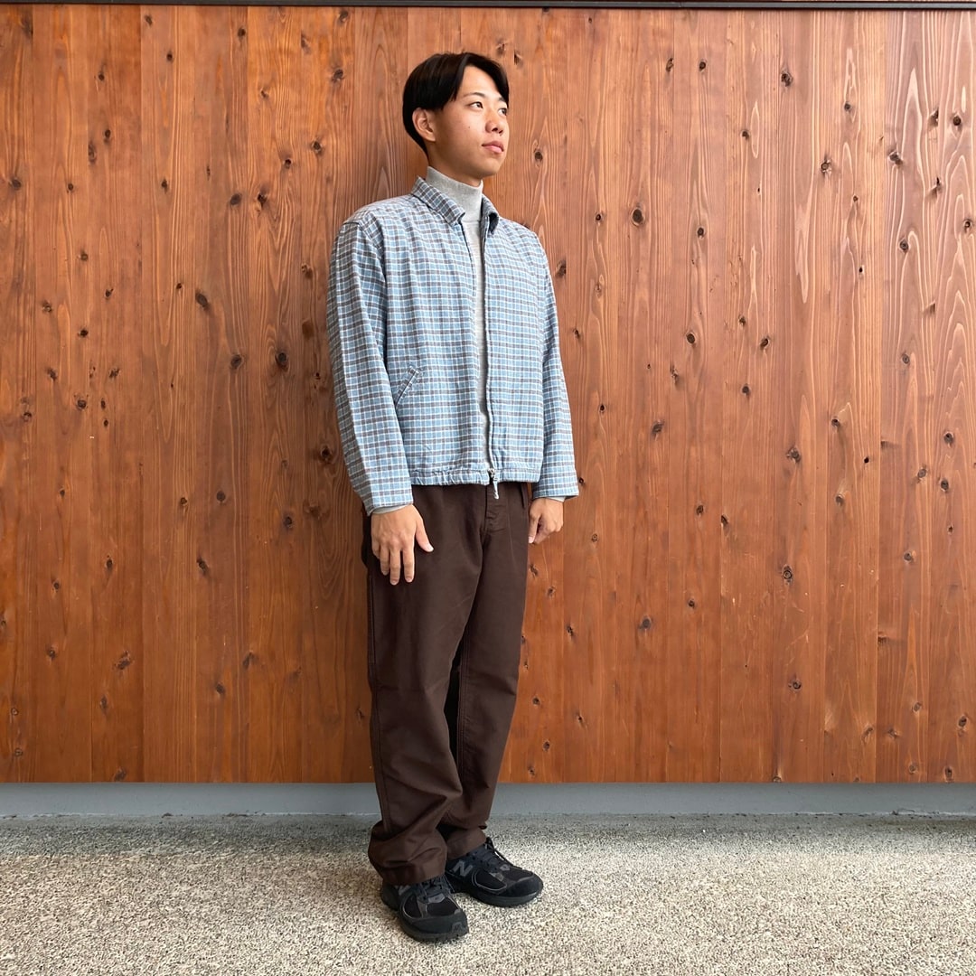 両面起毛フランネルシャツブルゾン