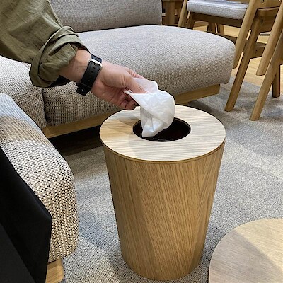 【新大村駅前】新商品｜秋冬インテリアにも◎ 『木製ごみ箱』 をご紹介します