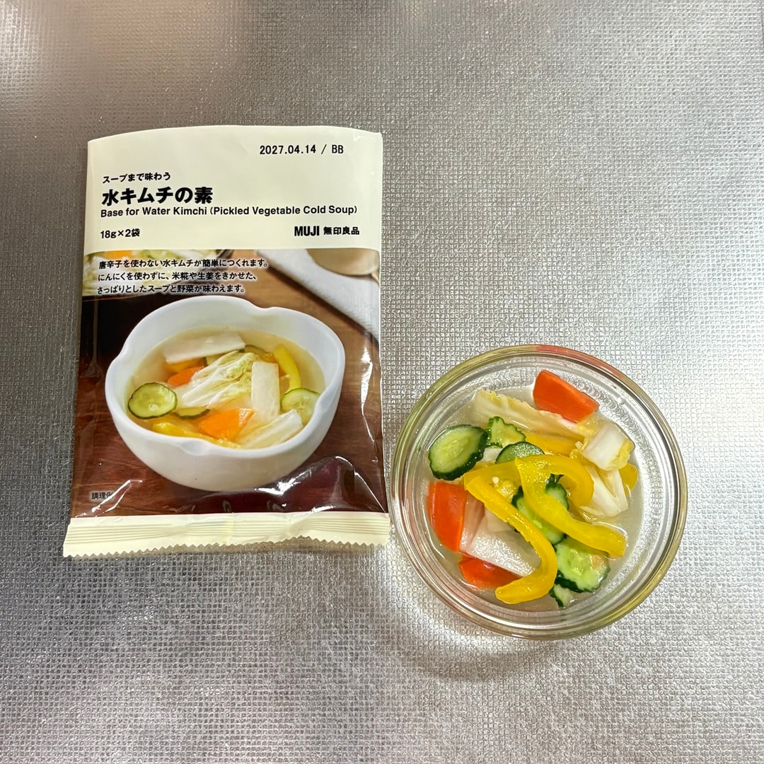 スープまで味わう水キムチ