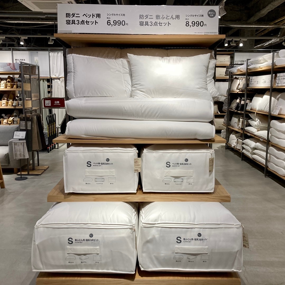 布団セット売場の写真