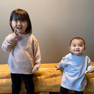 【コープさっぽろきたひろしま】　左：身長97cm 右：身長71cm