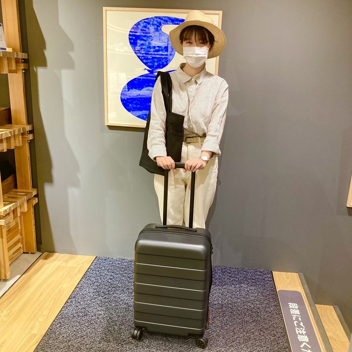 【岡山表町商店街】夏の旅行に、ハードキャリーケース