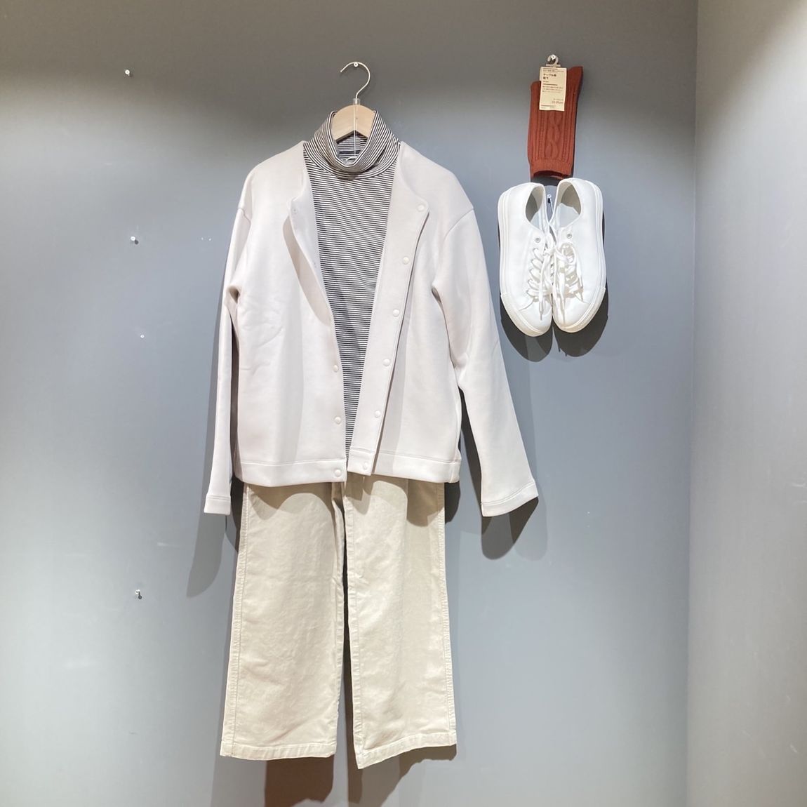 【岡山表町商店街】二重編みスウェットカーディガン