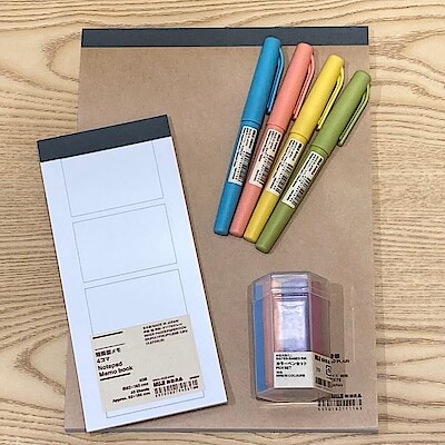 【無印良品500エミオ秋津】夏休みのお子様に文具のご紹介
