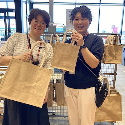 【富山堀川本郷】夏のおでかけに大活躍！ジュートマイバッグ