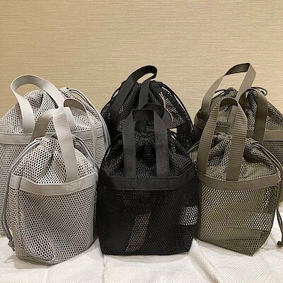 【ヨークベニマル小牛田】立体メッシュ持ち手付き巾着