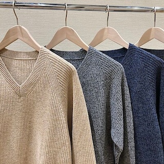 【米沢】スタッフおすすめ紳士ざっくりニット　SALE